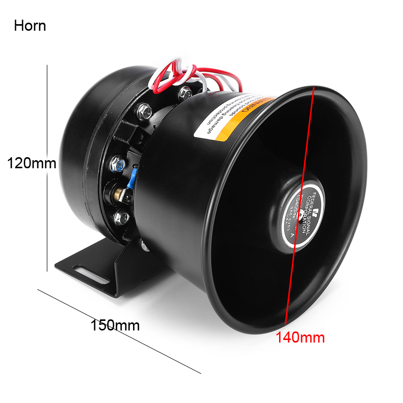 ไซเรนเตือนภัยรถยนต์-9-โทนเสียง-12v-400w-150db-พร้อมไมโครโฟน-pa-ลําโพงเตือน-บันทึกเสียงอิเล็กทรอนิกส์