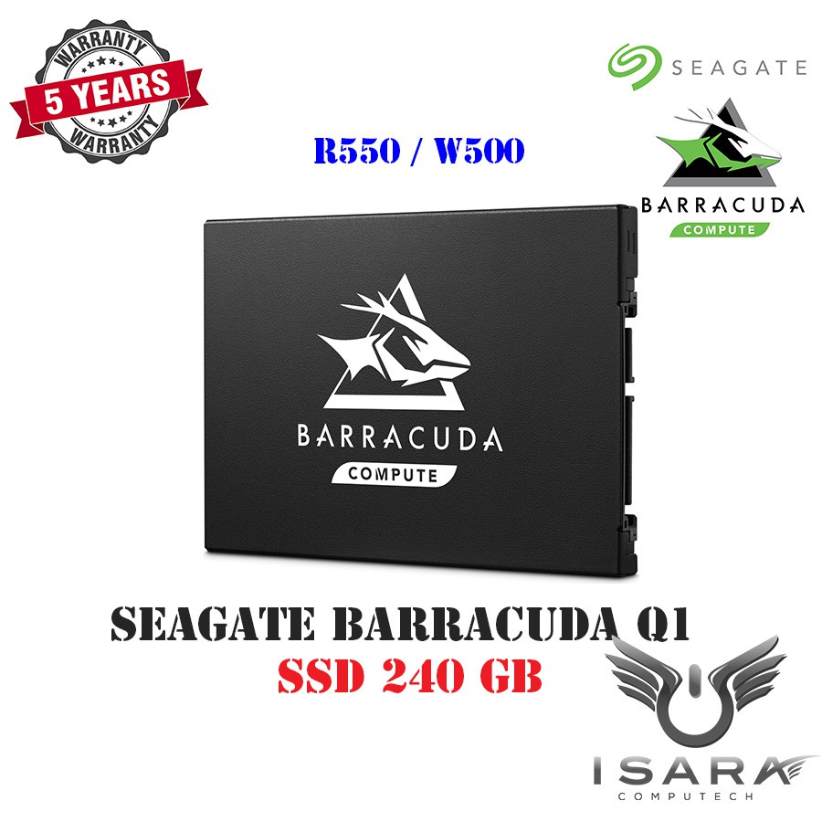 SEAGATE SSD BARRACUDA Q1 240GB, 2.5" SATA 3 YEARS (ZA240CV1A001) | Shopee  Thailand