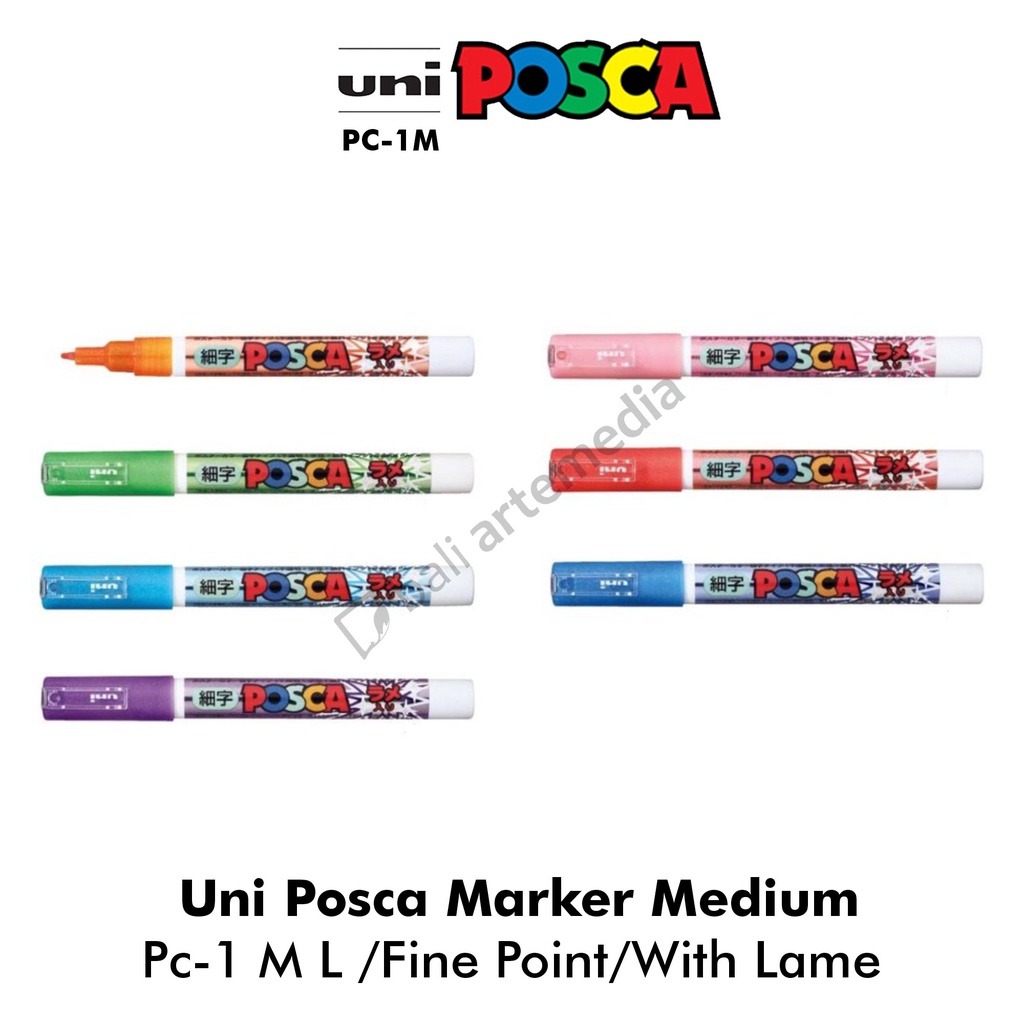 Uni Posca Marker Medium PC-1M L / จุดละเอียด / พร้อมลาเม | Shopee Thailand