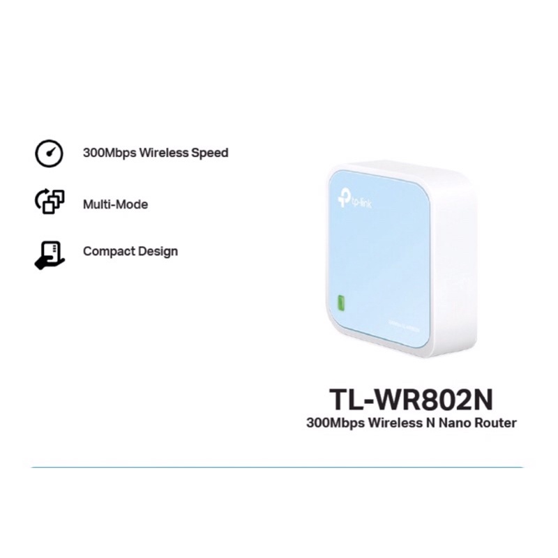 tp-link-tl-wr802n-300mbps-wireless-n-nano-router-เราเตอร์จิ๋ว-สัญญาณแจ๋ว