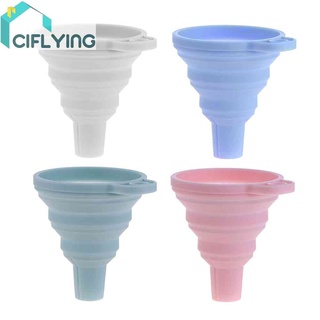 Cifly อุปกรณ์กรวยซิลิโคน พับได้ ขนาดเล็ก แบบพกพา สําหรับทําของเหลว