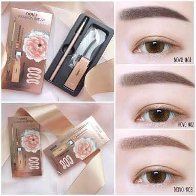 novo-fashion-brow-nature-ดินสอเขียนคิ้วโนโว่-novo-ที่เขียนคิ้ว-แถมรีฟิล