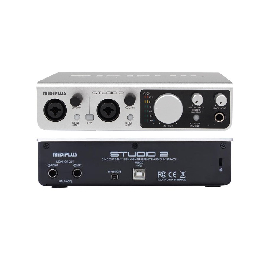 Midiplus Studio 2 , 24 bit 192K Audio Interface | Shopee Thailand