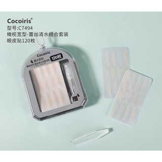 Cocoiris สติ๊กเกอร์ทำตา 2 ชั้น Cocoiris แบบใช้น้ำแตะ มีอุปกรณ์ ที่หนีบ และ ขวดสเปรย์ใส่น้ำ ใว้ใช้พกพาได้