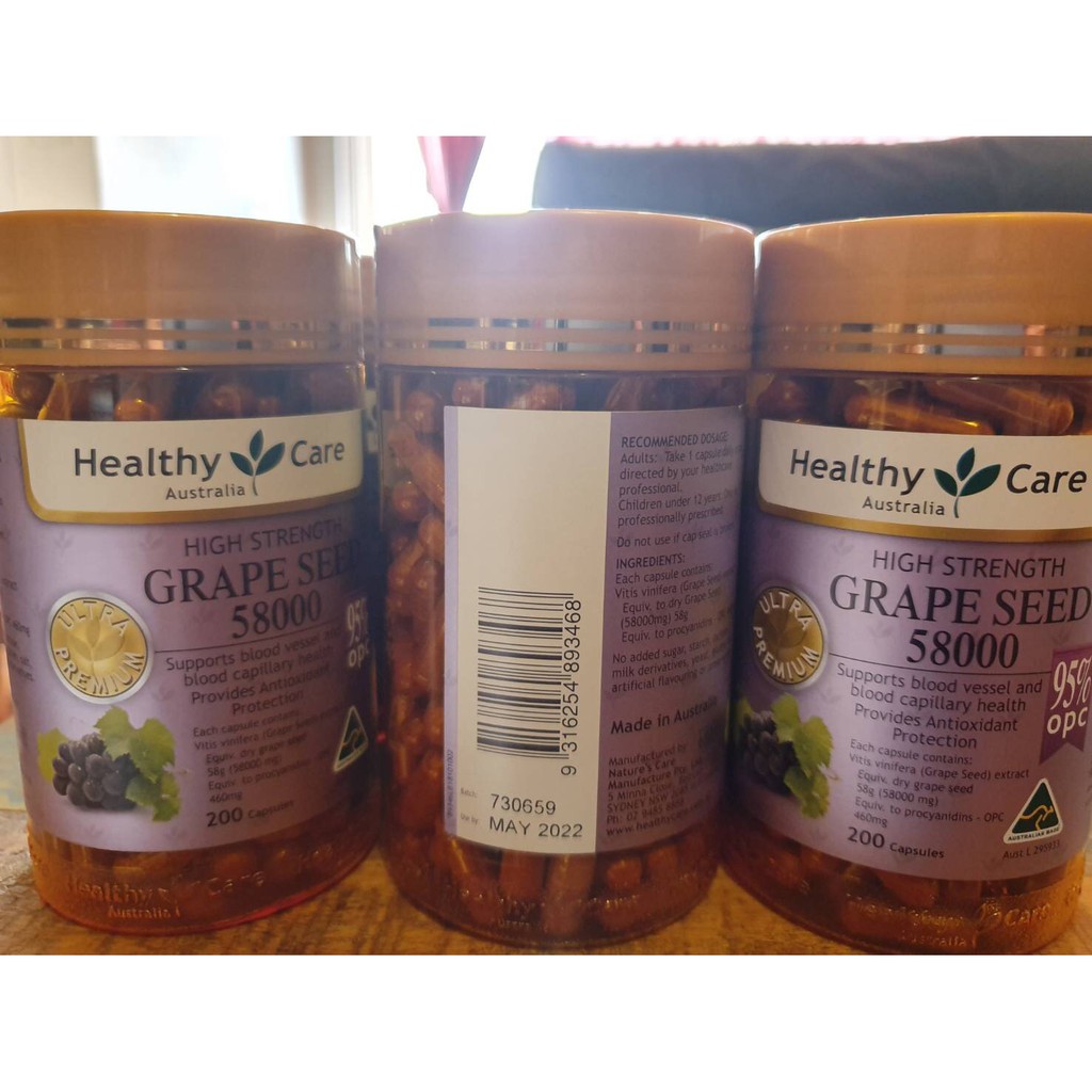 healthy-care-grape-seed-58000-mg-สารสกัดจากเมล็ดองุ่น-ผิวเรียบเนียน-ลดริ้วรอย