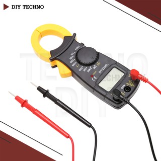 Clamp Meter ดิจิตอล แคล้มมิเตอร์ มัลติมิเตอร์ (รุ่น DT3266L) แอมป์ AC/DC โวลท์ มิเตอร์ โอห์ม LED ไดโอด Tester