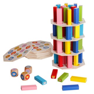 BPNP บล็อกไม้ จังก้า ตึกถล่ม Wooden stacking tower game