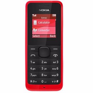โทรศัพท์มือถือโนเกีย ปุ่มกด  NOKIA 105 (สีแดง) 3G/4G  รุ่นใหม่ 2020
