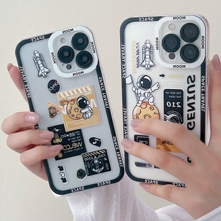 เคสโทรศัพท์มือถือแบบนิ่ม กันรอยเลนส์กล้อง ลายนักบินอวกาศ สําหรับ Samsung Galaxy A03 A22 A31 A32 A02 M02 A03S A02S A21S A20S A10S A11 M11 A12 M12 A52 A52S A72 A51 A71 A50 A50S A30S A20 A30 A10 4G