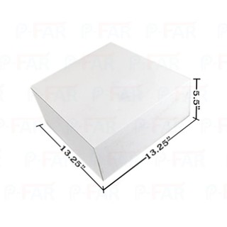 (50ใบ) กล่องเค้ก 5 ปอนด์ ไม่เจาะ สีขาว MP029_INH102