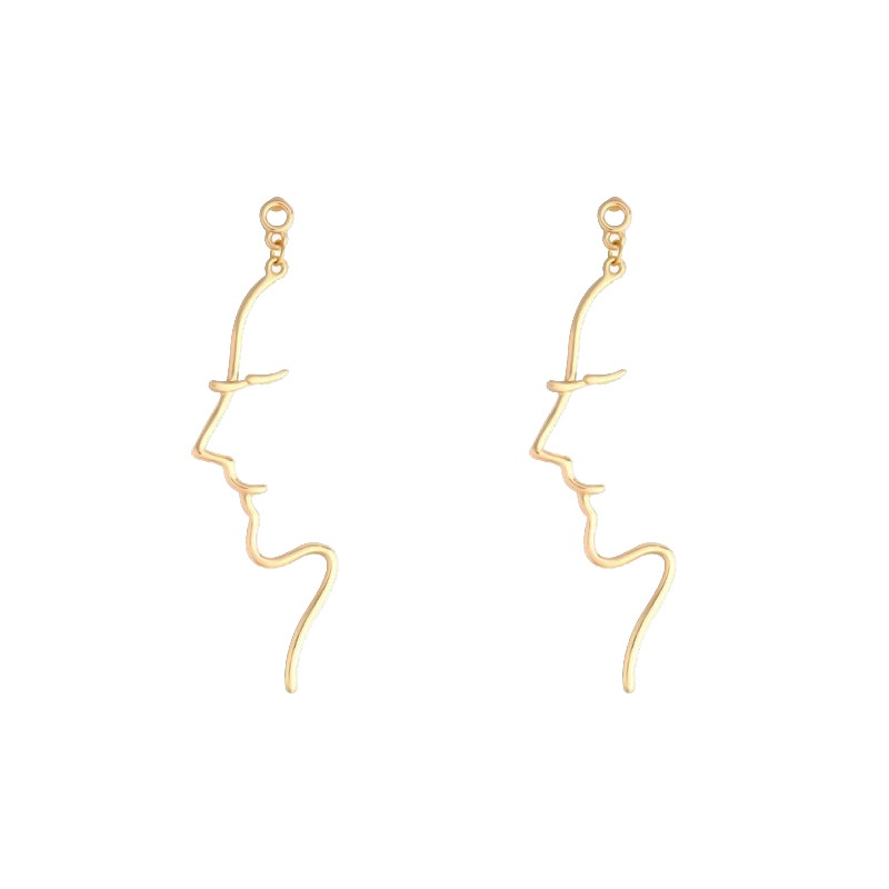 925-silver-needle-korean-version-personality-face-earrings-simple-literary-fan-design-earrings-earrings-for-girls-for-wo