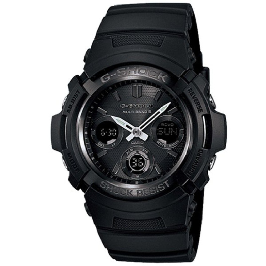 Casio G-Shock นาฬิกาข้อมือผู้ชาย สายเรซิ่น รุ่น AWG-M100B-1A Casio G-Shock นาฬิกาข้อมือผู้ชาย สายเรซิ่น รุ่น AWG-M100B-1A