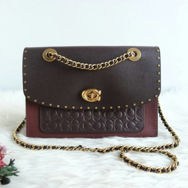 แท้-coach-53344-parker-สี-oxblood