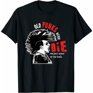 เสื้อยืด พิมพ์ลาย Never Die สไตล์พังก์ร็อค แฟชั่นเรโทร สําหรับผู้ชายS-5XL