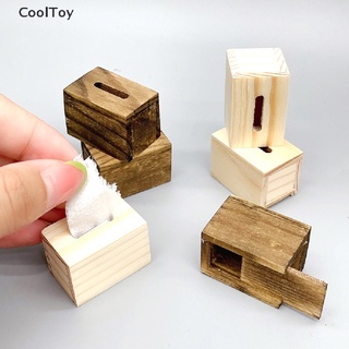 Cooltoy กล่องกระดาษทิชชู่จิ๋ว สําหรับตกแต่งบ้านตุ๊กตา 1:12 1 ชิ้น