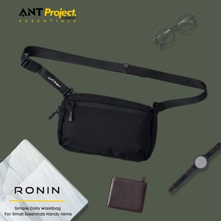 Hitam Ant PROJECT - RONIN Black 3 in 1 กระเป๋าสะพายข้าง กันน้ํา ช่องใส่ของเสริม