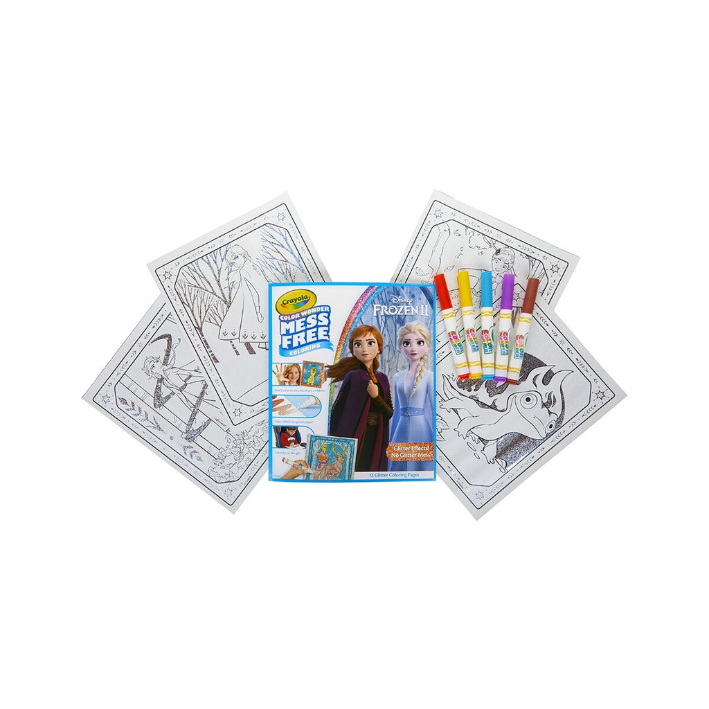 crayola-ชุดระบายสีคัลเลอร์วันเดอร์-แบบเกล็ดสะท้อนแสง-โฟรเซ่น-2