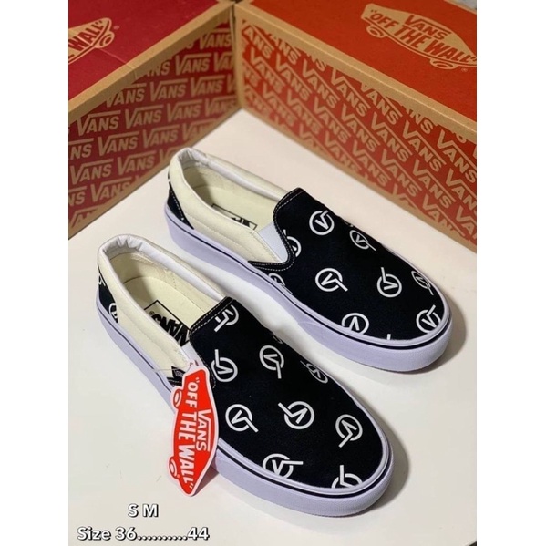 พร้อมส่ง-รองเท้าผ้าใบ-vans-slip-on-แบบสวม-ลำลอง-สินค้าคุณภาพดี-พร้อมส่ง