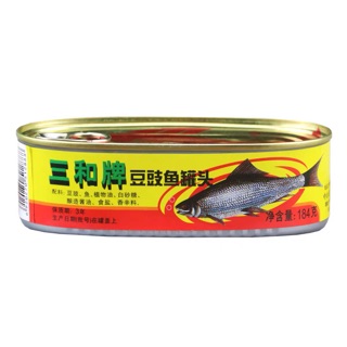 สินค้า A17 ปลากระป๋องเต้าซี่ พร้อมทาน ( 三和牌 豆豉鱼罐头 ) ขนาด 184g เนื้อปลาแน่นๆหอมเมล็ดเต้าซี่ ปลากระป๋อง เต้าซี่ ปลานิล ปลา