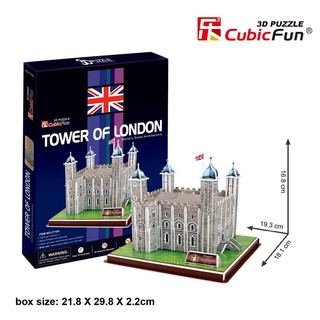 จิ๊กซอว์ 3 มิติ หอคอยแห่งลอนดอน Tower of London C715 แบรนด์ Cubicfun ของแท้ 100% สินค้าพร้อมส่ง