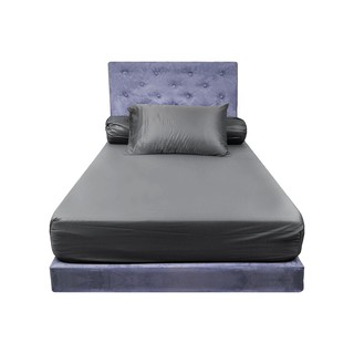 ผ้าปูที่นอน ผ้าปู รัดมุม T3 HOME LIVING STYLE 375TC SHIN DARK GREY เครื่องนอน ห้องนอนและเครื่องนอน BEDSHEET FITTED T3 HO