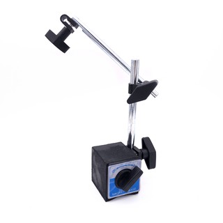 Magnetic Base Holder w/ Double Adjustable Pole Switch For Dial Indicator Gauge - intl