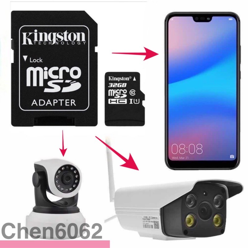 ภาพสินค้าKingston SD Card Micro SDHC เมมโมรี่การ์ด/มี่(2gb4gb8gb16gb32gb64gb128gb256gbกล้องติดรถยนต์ / โทรศัพท์มือถือ) จากร้าน hqkxmwl6062 บน Shopee ภาพที่ 2