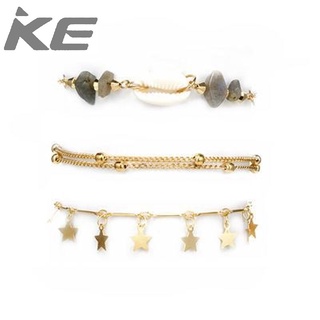 Accessories Braided Shell Bee Star Tassel Anklet Set for girls for women low price