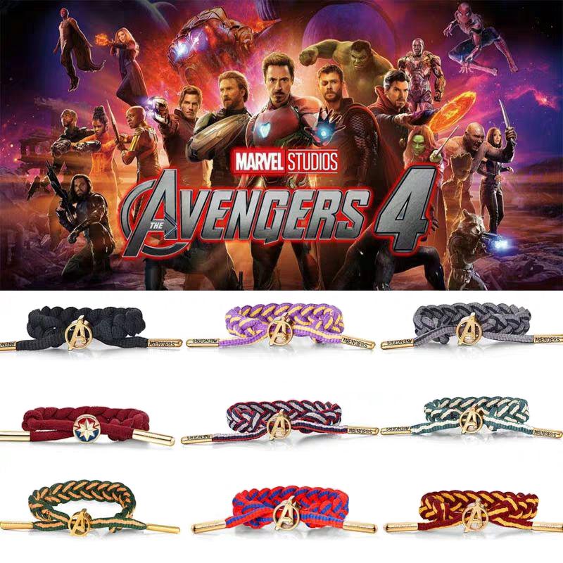เช็ครีวิวสินค้าMarvel Avengers Weaving Hand Strap Little Lion Bracelet Couple Bracelet