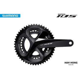 จานหน้า Shimano 105 FC-R7000 2ชั้น 52x36T,170mm สีดำ ( ไม่รวมกะโหลก) ของแท้ มีกล่อง