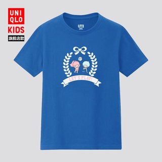 เสื้อยืดสีขาวUniqlo Wear / Girl ( Ut ) เสื้อยืดแขนสั้นพิมพ์ลาย Sanrio + Fw 42795