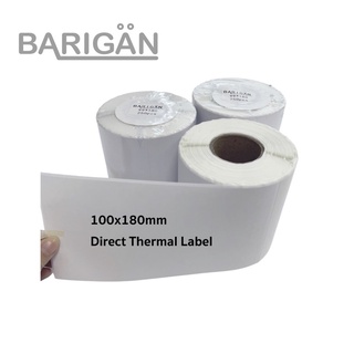 ภาพขนาดย่อของสินค้าBARIGAN 100x180mm พิมพ์ J&T Flash Shopee Laz และระบบเฟรนไชส์ขนส่ง Thermal Label สติ๊กเกอร์ความร้อน ลาเบล 250 แผ่น