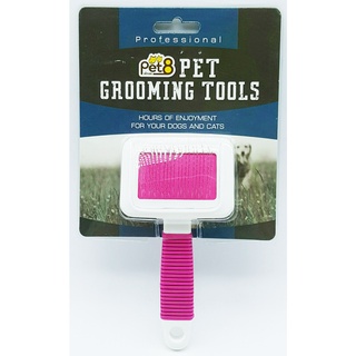 แปรงขนสัตว์ด้ามพลาสติก pet grooming tool-plastic handle