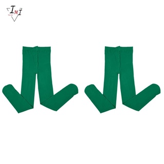 กางเกงเลกกิ้ง รัดรูป สีเขียวเข้ม สําหรับเด็กผู้หญิง 2 ชิ้น