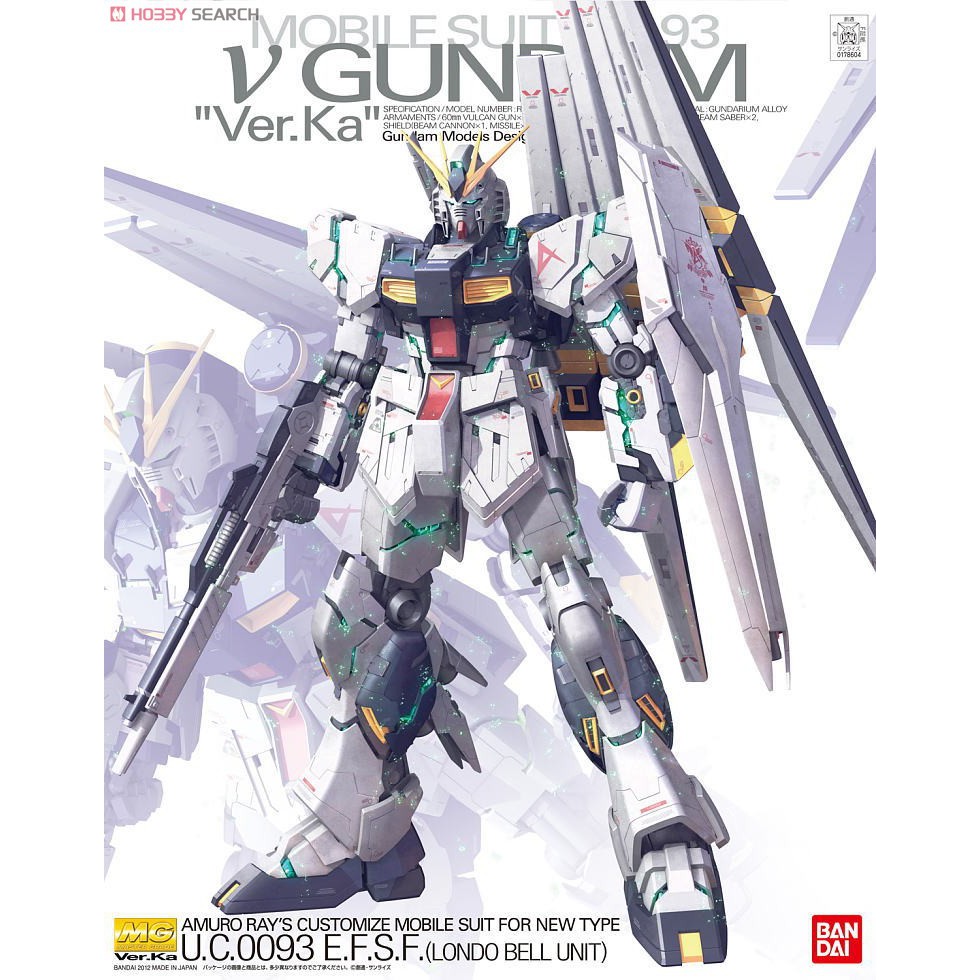 ภาพหน้าปกสินค้าMG RX-93 Nu Gundam Ver.Ka BANDAI 4573102554543 4543112786043 2590289029901 26902790