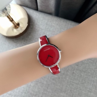 🎀 (สด-ผ่อน) นาฬิกา สีแดง ทรงกำไล 30 มิล K4E2N11P CALVIN KLEIN Seduce Quartz Blue Dial Ladies Watch