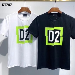 เสื้อยืดผ้าฝ้ายพิมพ์ลาย เสื้อยืด พิมพ์ลาย Dsquared2 พรีเมี่ยม สําหรับผู้ชาย Dt767