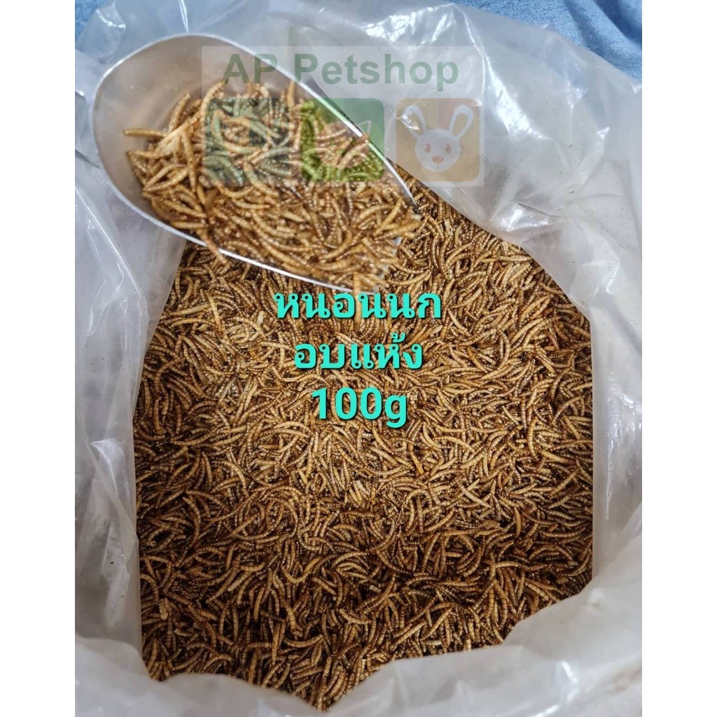 dried-mealworms-100g-หนอนนก-หนอนอบแห้ง-100กรัม