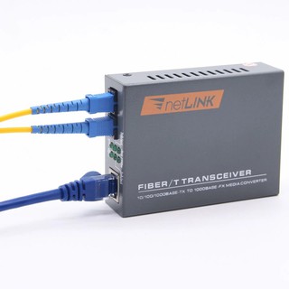 10/100/1000M Singlemode 20KM SM Double Duplex HTB-GM-03 Netlink Gigabit Fiber Optic RJ45 Enternet Media Converter SC port Fiber Transceiver FTTH