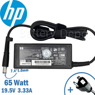 HP Adapter ของแท้ HP EliteBook 2170p 2730p 2740p 2760p 2530p 2540p 2560p 2570p 65w 7.4 สายชาร์จ HP อะแดปเตอร์