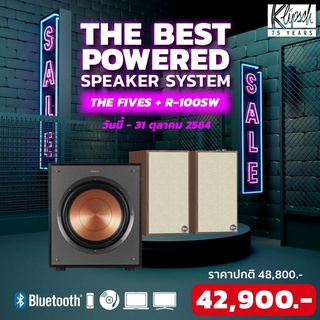 SET KLIPSCH THE FIVES POWERED SPEAKER 160W WITH KLIPSCH R-100SW SUBWOOFER 10" / รับประกัน 1 ปี Sound Republic /AUDIOMATE