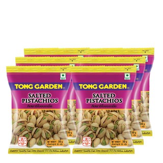 Tong Garden Salted Pistachios ถั่วพิสตาชิโออบเกลือ ตราทองการ์เด้น 30 กรัม x 6 ซอง