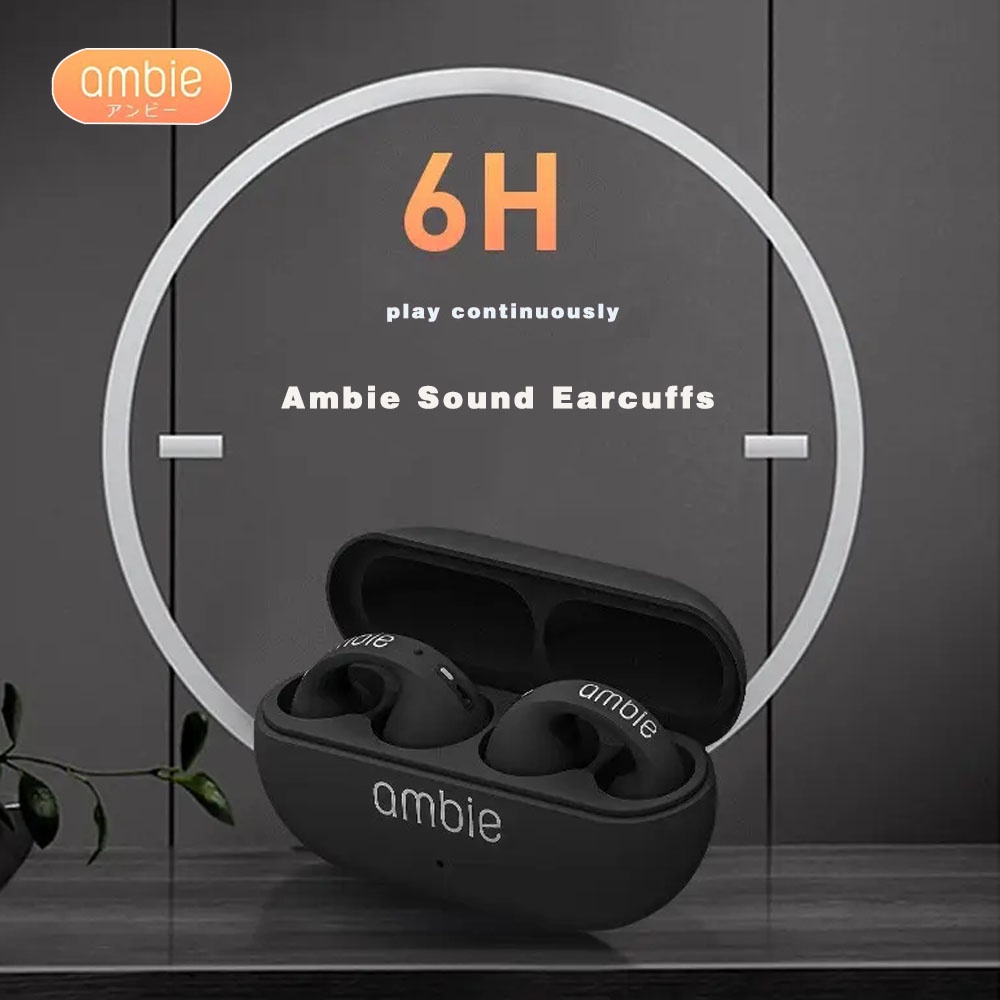 ภาพหน้าปกสินค้าETRONIK ใหม่ Ambie AM-TW01 เสียง Earcuffs Ear Bone Conduction ต่างหูหูฟังไร้สายบลูทูธ 5.2 สำหรับ Sony เสียงคุณภาพสูง Auricle บลูทูธกันน้ำกีฬา จากร้าน kuike193.th บน Shopee