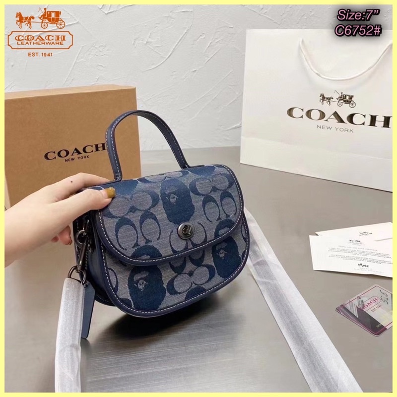 กระเป๋าcoachงานmirrorพร้อมกลอง