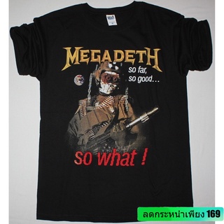 Oity4123tr เสื้อยืด ผ้าฝ้าย พิมพ์ลาย Megadeth So Far So Good So What Speed สําหรับผู้ชาย 19975