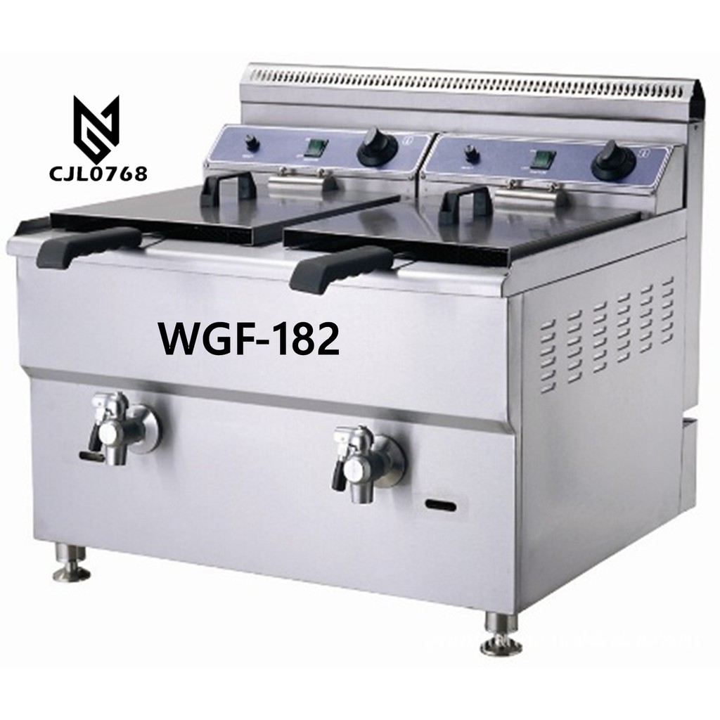 wgf-181-wgf-182-แก๊สตั้งโต๊ะหรูหราและหม้อทอดแก๊สถังเดียว-หม้อทอดสองสูบ