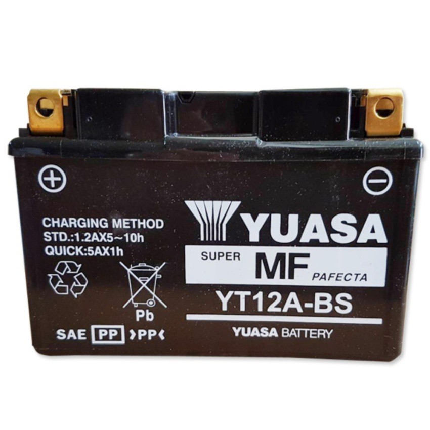 yuasa-แบตเตอรี่แห้ง-แยกน้ำ-รหัส-yt12a-bs-สำหรับ-er6n-ปี2012-ninja-650-2012-ปัจจุบัน-นำเข้าจากญี่ปุ่น