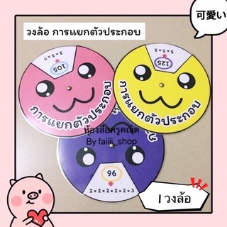 สื่อการสอน วงล้อการแยกตัวประกอบ