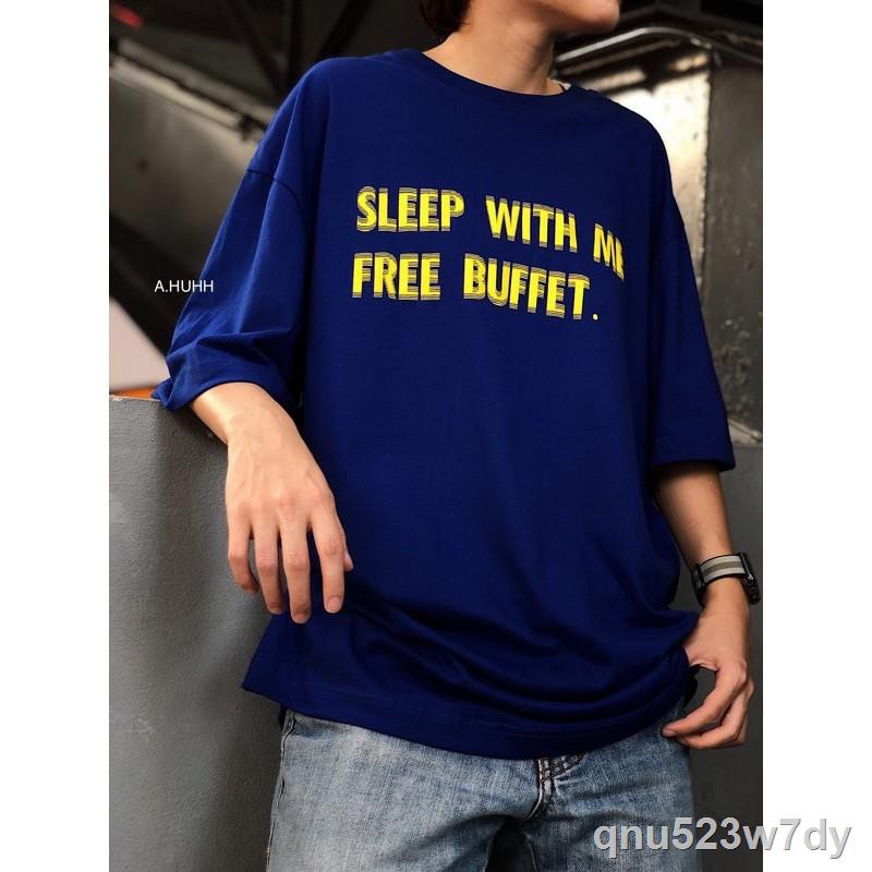 เสื้อยืดขายดี-เสื้อทรง-oversize-ลาย-sleep-with-mes-3xl