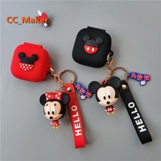 【In Stock】New Samsung Galaxy Buds Live Case Cartoon Mickey Minnie Headphone Shell Silicone Soft Shell Pendant Samsung Bluetooth Buds Live Earphone Case